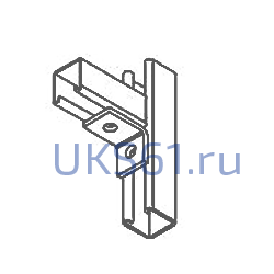 Уголок №1 (крепежный 90* 2 отверстия)