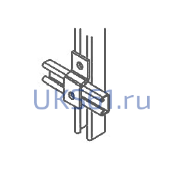 Пластина №13 (монтажная z-образная 2 отверстия)