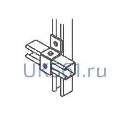 Пластина №14 (монтажная z-образная 3 отверстия)
